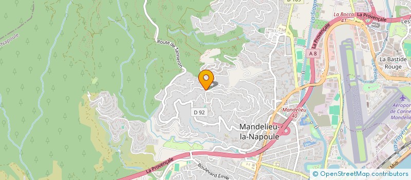 localisation de l'entreprise SCI COQUILLAGE à MANDELIEU-LA-NAPOULE