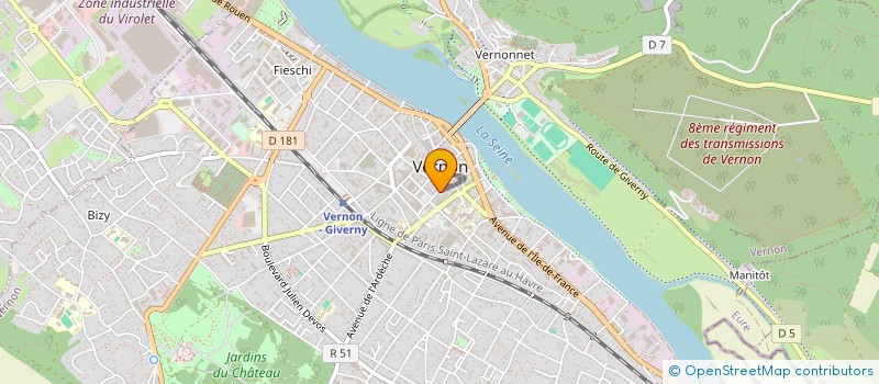 localisation de l'entreprise SCI COQUILLE  VERNON