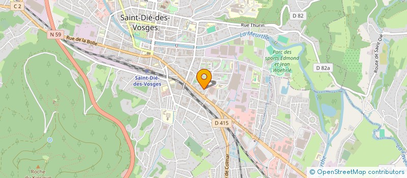 localisation de l'entreprise SCI COR à SAINT-DIE-DES-VOSGES