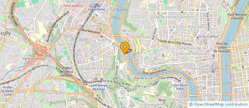 localisation de l'entreprise SCI COR2JF  LYON