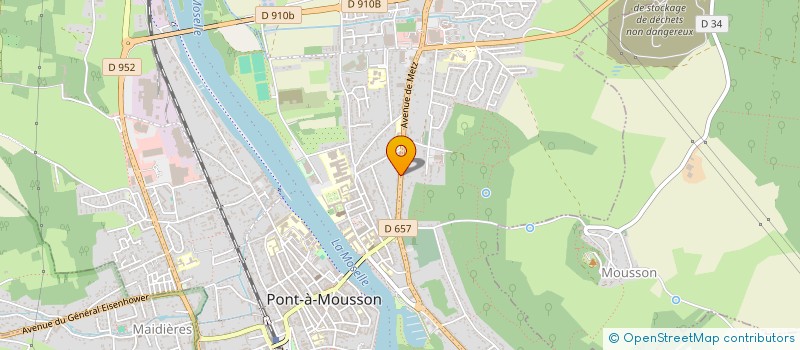 localisation de l'entreprise SCI CORAC  PONT-A-MOUSSON