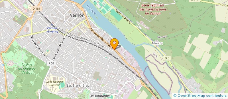 localisation de l'entreprise SCI CORADREN  VERNON