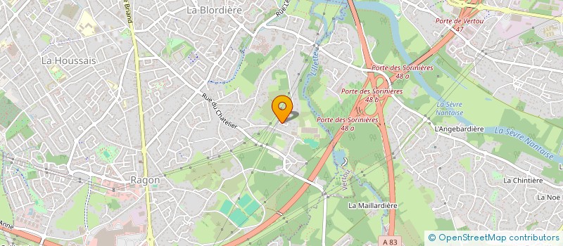 localisation de l'entreprise SCI CORAIL  REZE