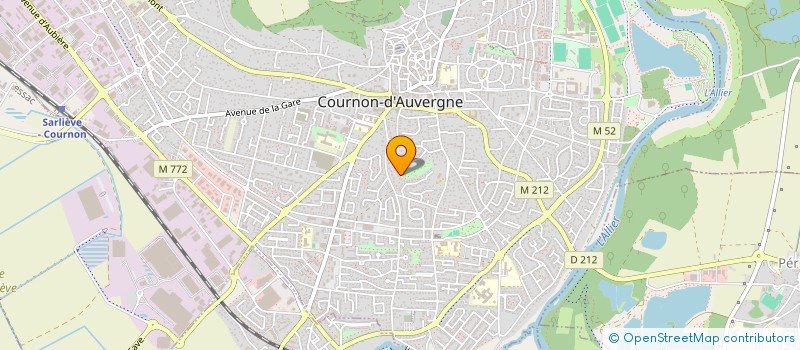 localisation de l'entreprise SCI CORAIL  COURNON-D'AUVERGNE