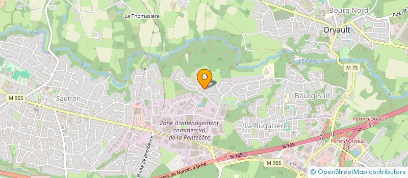 localisation de l'entreprise SCI CORAIL IMMOBILIER à ORVAULT