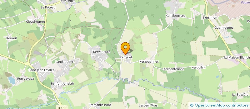 localisation de l'entreprise SCI CORAIOCE  LANVEOC