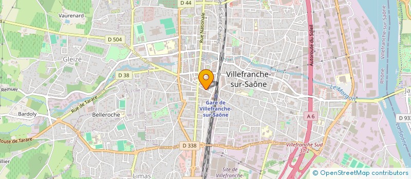 localisation de l'entreprise SCI CORAL  VILLEFRANCHE-SUR-SAONE