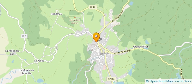 localisation de l'entreprise SCI CORAL  LORMES