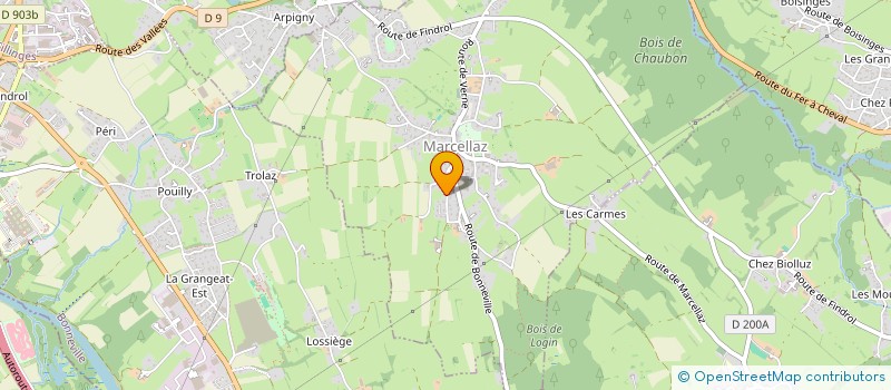 localisation de l'entreprise SCI CORALEX  MARCELLAZ