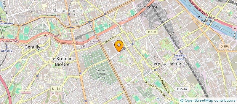 localisation de l'entreprise SCI CORALEX à IVRY-SUR-SEINE