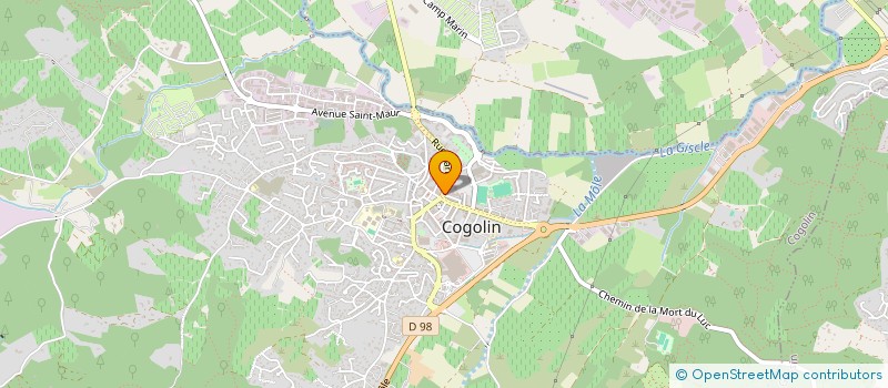 localisation de l'entreprise SCI CORALEX  COGOLIN