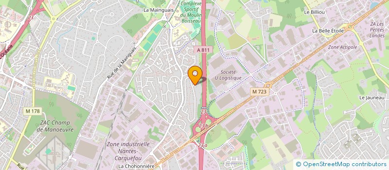 localisation de l'entreprise SCI CORALIE  CARQUEFOU