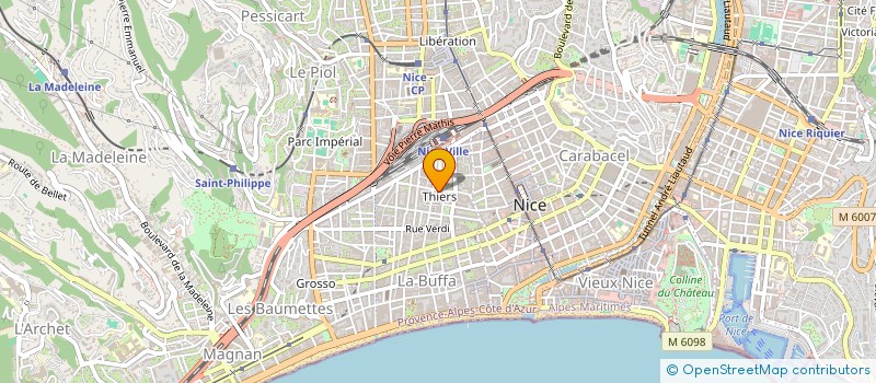 localisation de l'entreprise SCI CORALIE à NICE