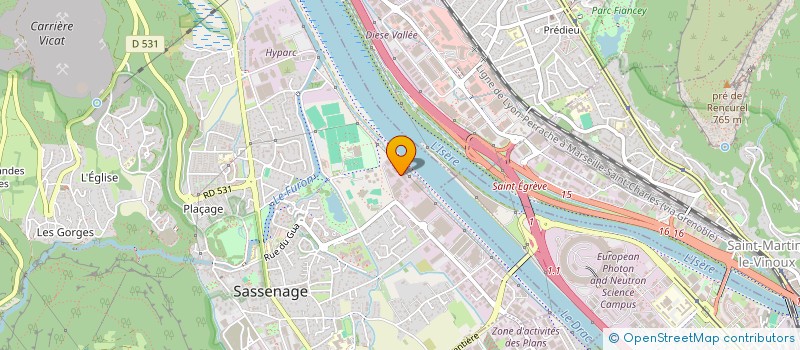 localisation de l'entreprise SCI CORALIE  SASSENAGE