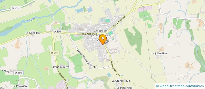 localisation de l'entreprise SCI CORALINES  MAUGES-SUR-LOIRE