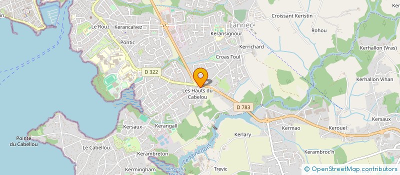 localisation de l'entreprise SCI CORALPIA  CONCARNEAU