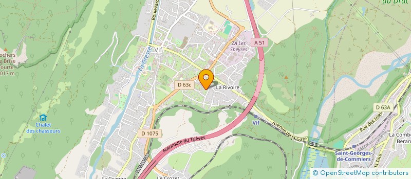 localisation de l'entreprise SCI CORALU  VIF