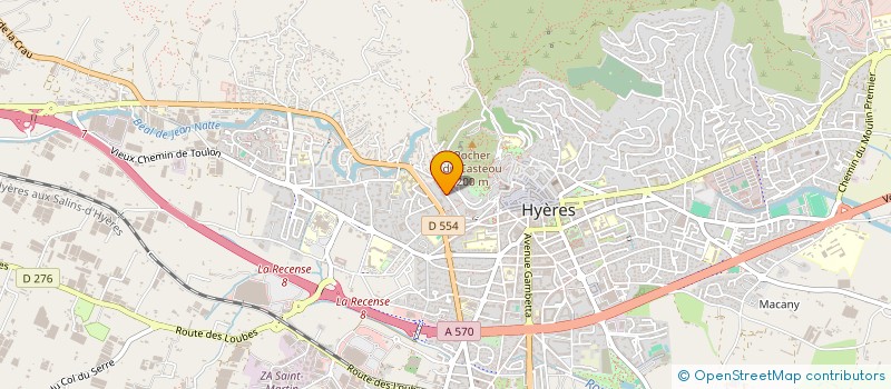 localisation de l'entreprise SCI CORAMEL à HYERES