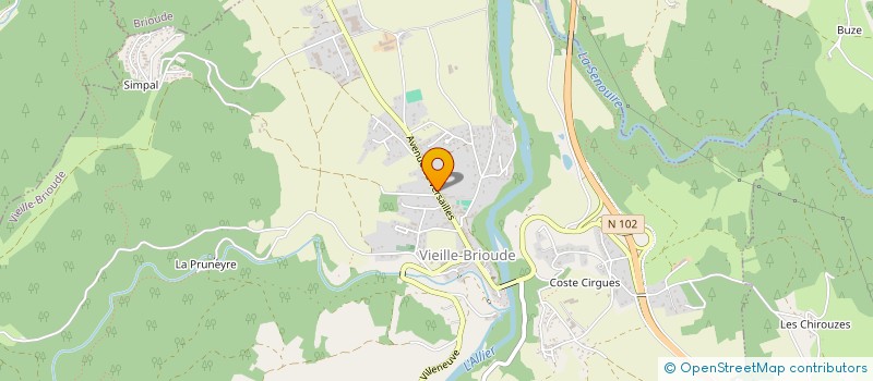 localisation de l'entreprise SCI CORANICE  VIEILLE-BRIOUDE