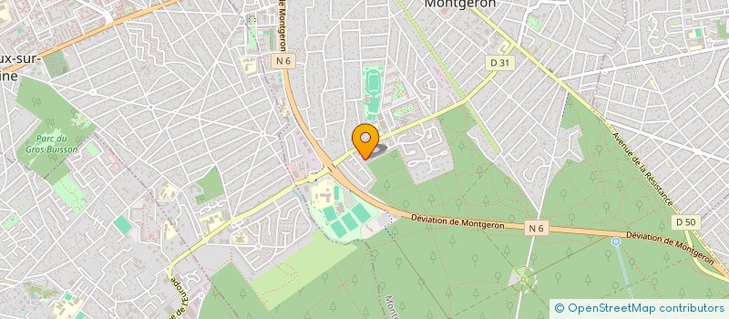localisation de l'entreprise SCI CORAPHE à MONTGERON