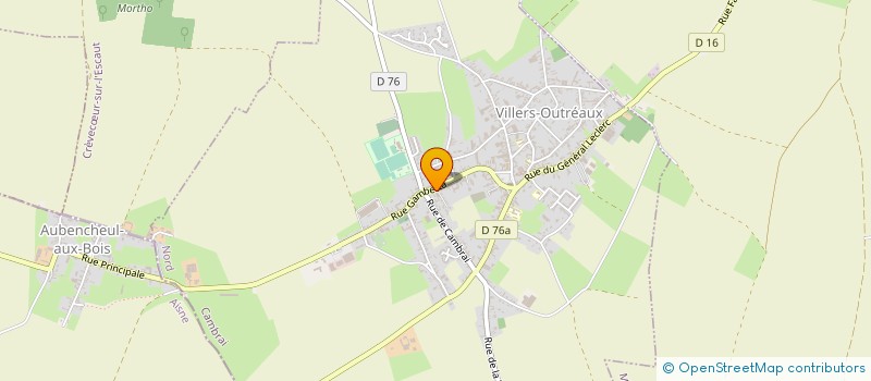 localisation de l'entreprise SCI CORASTEL  VILLERS-OUTREAUX