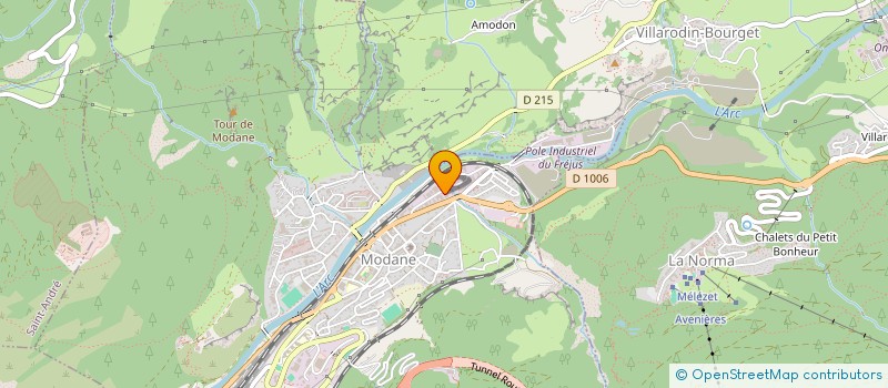 localisation de l'entreprise SCI CORBALY  MODANE