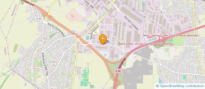 localisation de l'entreprise SCI CORBAS FRAIS à CORBAS