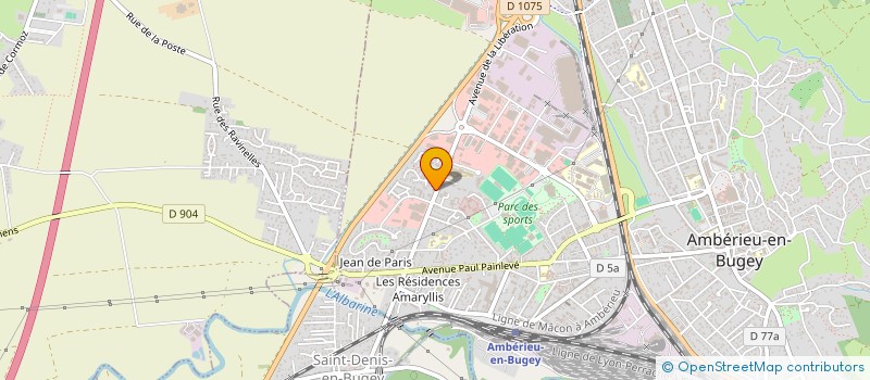 localisation de l'entreprise SCI CORBATIS  AMBERIEU-EN-BUGEY