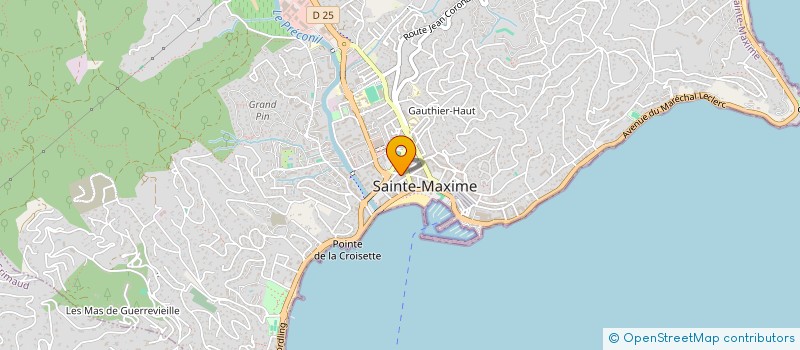 localisation de l'entreprise SCI CORBAYS à SAINTE-MAXIME