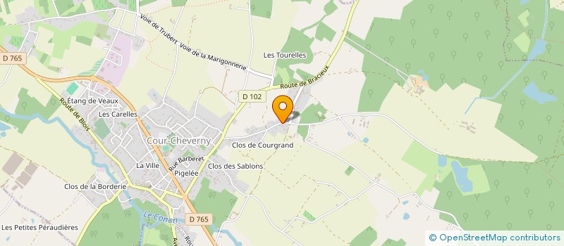 localisation de l'entreprise SCI CORBEAU  COUR-CHEVERNY