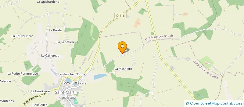 localisation de l'entreprise SCI CORBEAU  SAINT-MARTIN-DES-BOIS