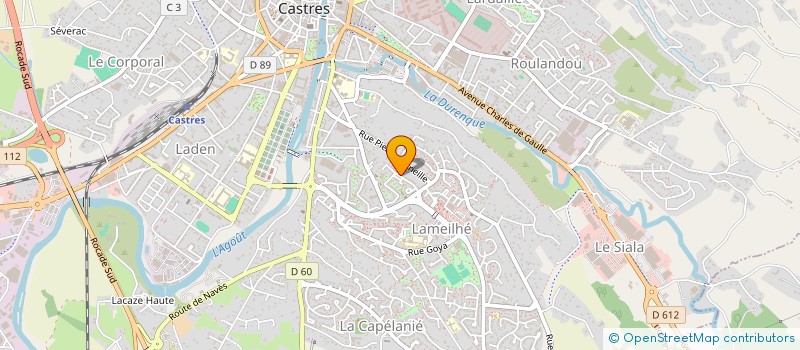 localisation de l'entreprise SCI CORBEL DALLAS  CASTRES