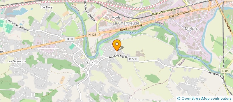 localisation de l'entreprise SCI CORBIERES 25  SAIX