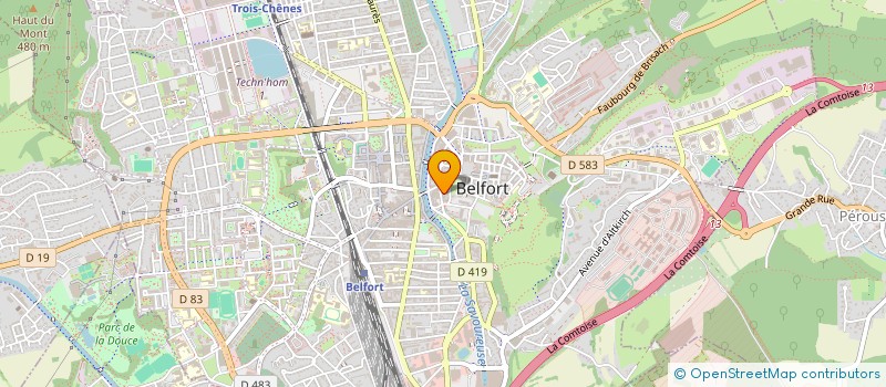 localisation de l'entreprise SCI CORBIS à BELFORT