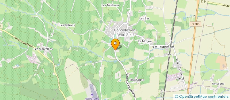 localisation de l'entreprise SCI CORCELLONNE  VILLIE-MORGON