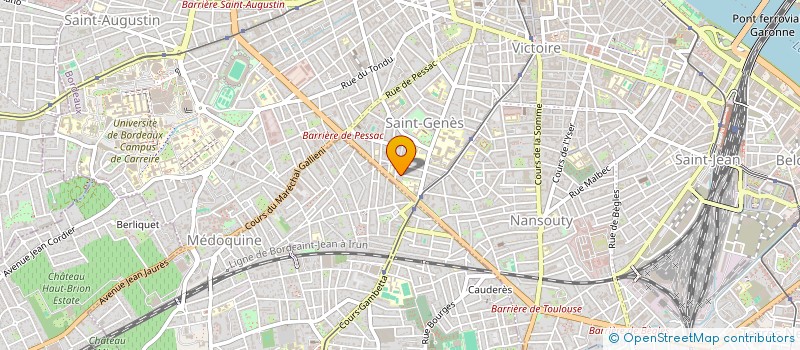 localisation de l'entreprise SCI CORCYRE  BORDEAUX