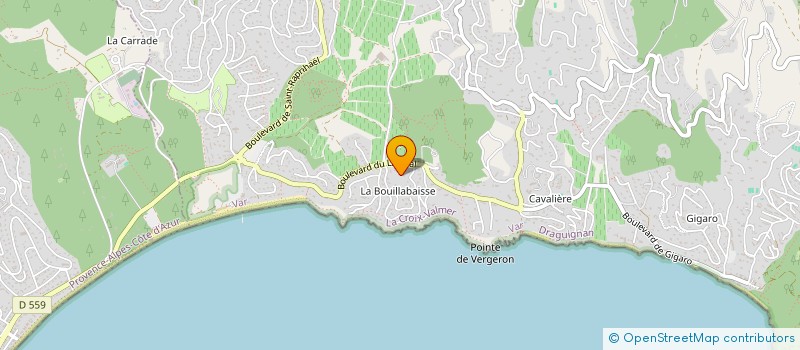 localisation de l'entreprise SCI CORDA  LA CROIX-VALMER