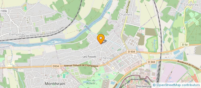 localisation de l'entreprise SCI CORDE  CHESSY