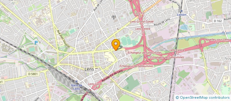 localisation de l'entreprise SCI CORDEL  LENS