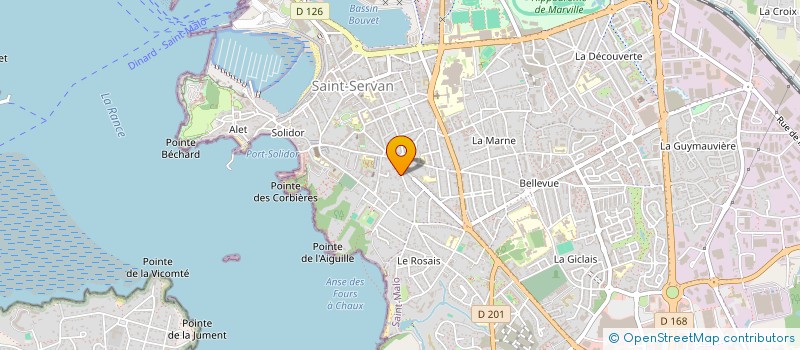 localisation de l'entreprise SCI CORDELIERS  SAINT-MALO
