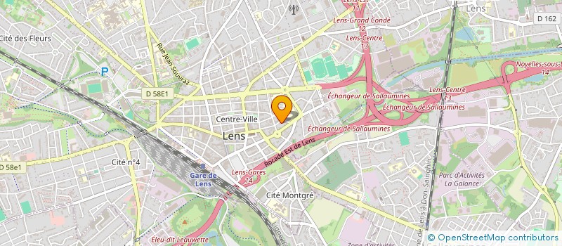 localisation de l'entreprise SCI CORDET-DRON  LENS