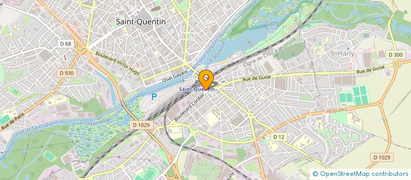 localisation de l'entreprise SCI CORDIER à SAINT-QUENTIN