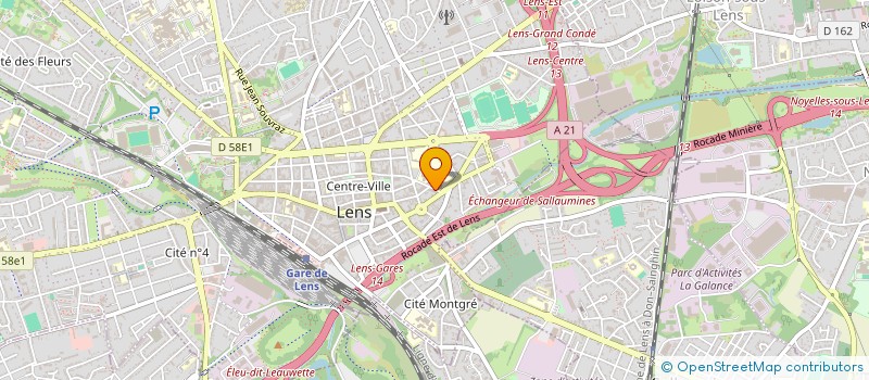 localisation de l'entreprise SCI CORDIER  LENS