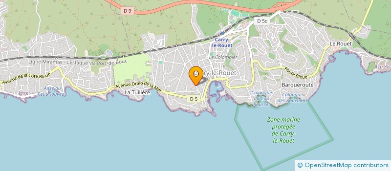 localisation de l'entreprise SCI CORDIER  CARRY-LE-ROUET