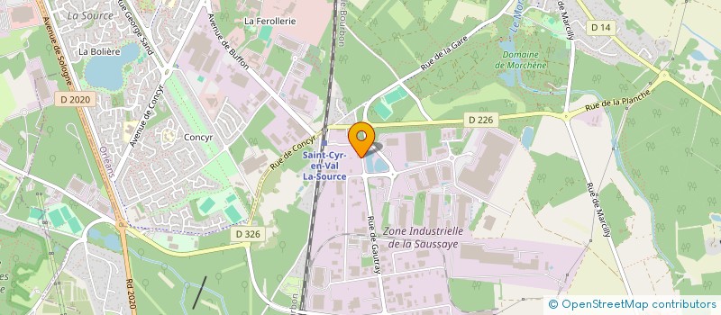 localisation de l'entreprise SCI CORDIERS-ST MARC  SAINT-CYR-EN-VAL