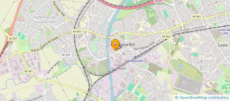 localisation de l'entreprise SCI CORDO LEDOUX  HAUBOURDIN