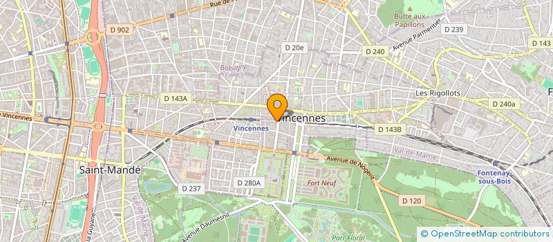 localisation de l'entreprise SCI CORDONNIER à VINCENNES