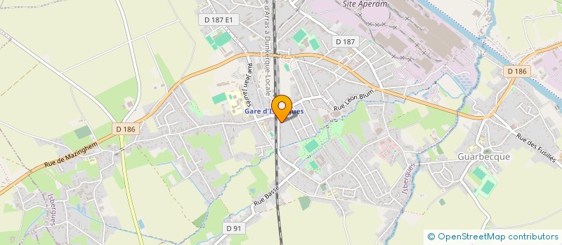 localisation de l'entreprise SCI CORDONNIER DEMARETZ  ISBERGUES