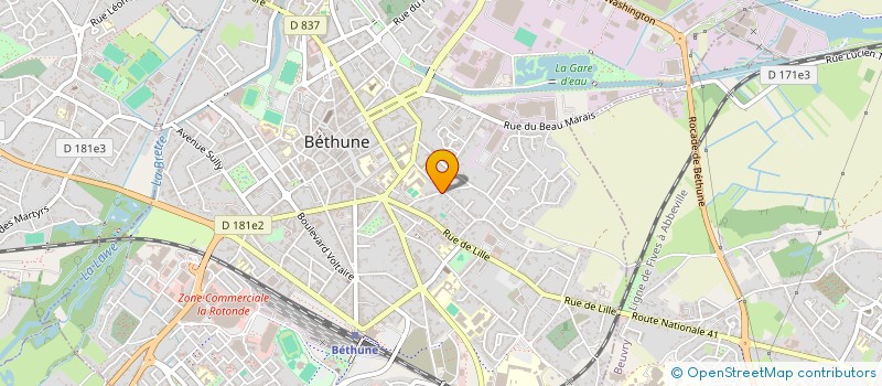 localisation de l'entreprise SCI CORDONNIER-PRO  BETHUNE