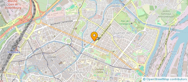 localisation de l'entreprise SCI CORDONNIERS  STRASBOURG